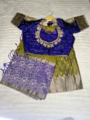 Pure Kota Doria Dress Material - Sky Blue 2