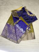 Pure Kota Doria Dress Material - Sky Blue 3