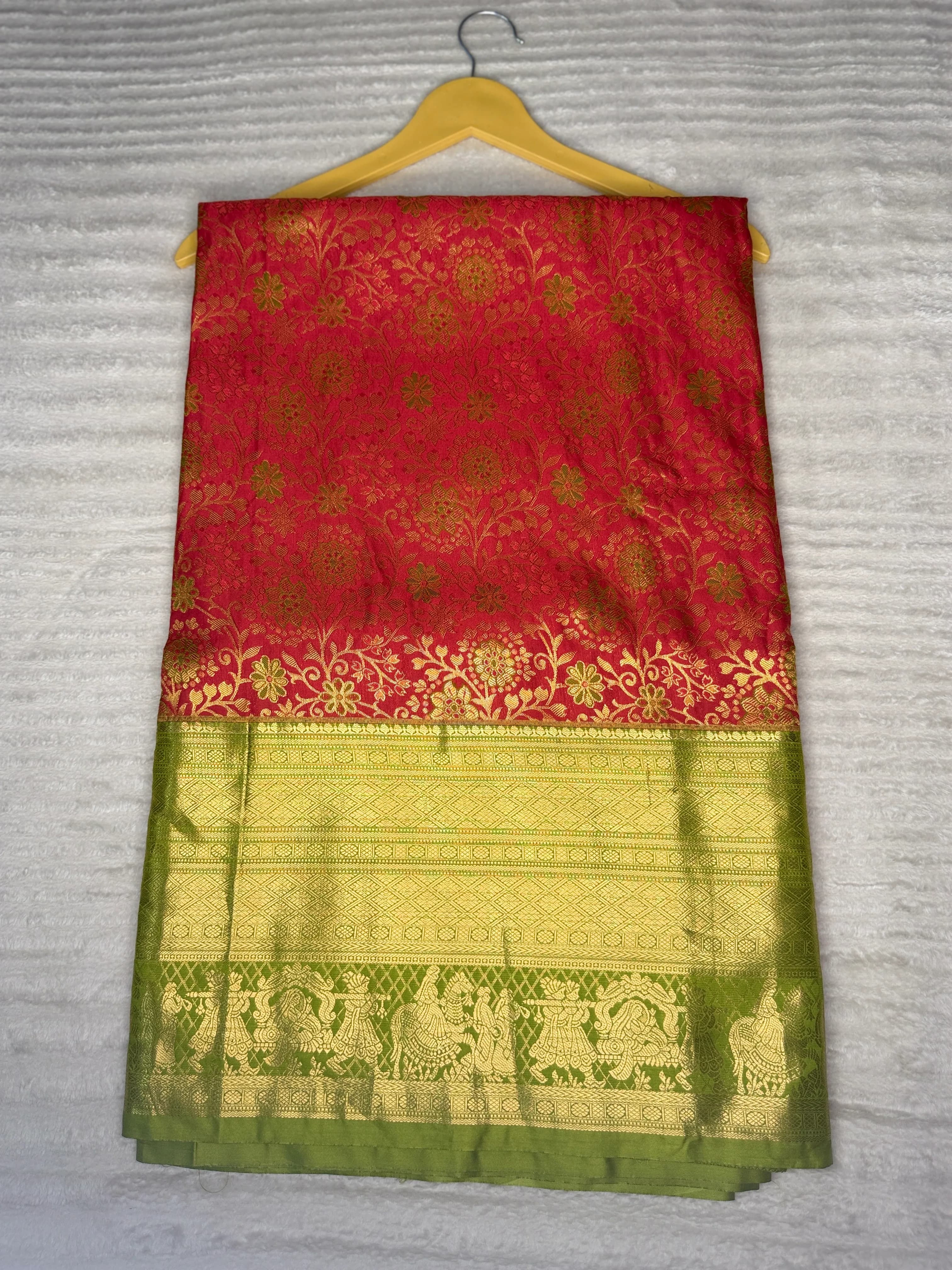 Patola Silk Saree - Red and Black