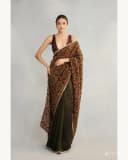 Black And Pinch Of Red Colour Cotton Saree thumbnail 2